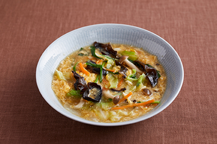 卵たっぷりきくらげの中華スープ